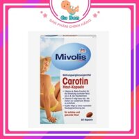 Viên uống chống nắng Mivolis Das Gesunde Plus Carotin 60 viên của Đức