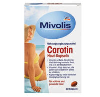 Viên uống chống nắng Mivolis Carotin Haut – Kapseln, 60 viên