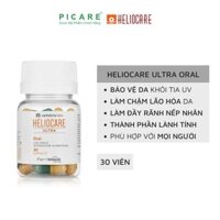 Viên Uống Chống Nắng Ngăn Ngừa Lão Hóa Heliocare Ultra 30 Viên