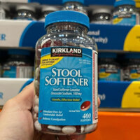Viên uống chống táo bón Kirkland Stool Softener người lớn & trẻ em trên 2 tuổi hũ 400 viên