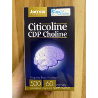 Viên uống Citicoline 500, lọ 60 viên, USA, bổ não, giảm mất ngủ, tăng trí nhớ