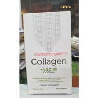 Viên uống Collagen + A, E, C, B5 12000mg USA - Hộp 180 viên