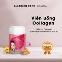 Viên uống Collagen Alltimes Care giúp trẻ hóa da, làm mờ nếp nhăn-hàng lỗi vỏ hộp, date T8/2025