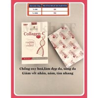 Viên uống Collagen-C plus bổ sung collagen và vitamin C chống oxy hoá, giúp đẹp da, mò nám, tàn nhang