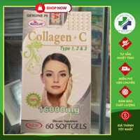 Viên uống Collagen + C Type 1, 2 & 3 Neocell 16000 mg, đẹp da, chống lão hóa, mờ thâm, trắng da (1 lọ 60 viên)