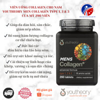 Viên uống collagen cho nam và nữ Youtheory Collagen Advanced Formula của Mỹ 290 viên