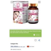 Viên uống Collagen Rox trắng da, cải thiện Collagen chống lão hóa, make up da, giảm sạm nám