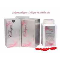 Viên Uống Collagen SAKURA NHẬT BẢN - Hộp 120v. Hỗ trợ sáng da, ngừa lão hoá da, cung cấp độ ẩm cho da