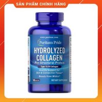 Viên uống Collagen thủy phân giúp trắng da, mờ nám Hydrolyzed Collagen Puritan's Pride 180 viên