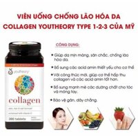 VIÊN UỐNG COLLAGEN YOUTHEORY 390 VIÊN - CHỐNG LÃO HÓA TỪ MỸ