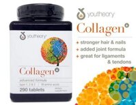 Viên uống collagen youtheory type12 &3 dành cho nữ 290 viên chắc khỏe xương khớp chống lão hóa da móng tóc