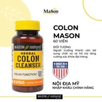 Viên uống Colon Herbal Cleanser – Hỗ trợ tăng cường sức khoẻ đại tràng lọ 60 viên