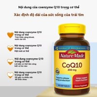 Viên Uống CoQ10 Tốt Cho Tim Mạch Nature Made CoQ10 200mg CoQ10 200mg 140 Viên Của Mỹ