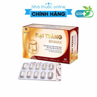 Viên uống đại tràng Benmax hộp 60 viên, giúp hỗ trợ tiêu hóa, giảm đau bụng do viêm đại tràng cấp và mãn tính.