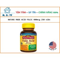 Viên uống dành cho bà bầu Nature Made Folic Acid 400mcg 250 viên