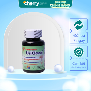 Viên uống đánh tan sỏi thận Super Power UriClean 680mg hộp 30 viên