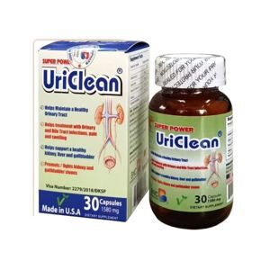 Viên uống đánh tan sỏi thận Super Power UriClean 680mg hộp 30 viên