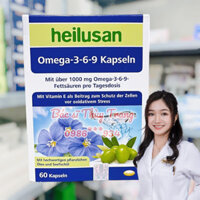 Viên uống dầu cá bổ mắt, giảm mỡ máu HEILUSAN Omega-3-6-9 Kapseln - hộp 60 viên