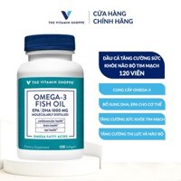 Viên uống dầu cá bổ não sáng mắt Omega 3 Fish Oil The Vitamin Shoppe tăng cường sức khỏe tim mạch VS-3280 VS-2976 VS-297