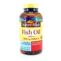 Viên Uống Dầu Cá Bổ Sung 360g Omega3 Nature Made Fish Oil 1200mg