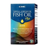 Viên uống dầu cá bổ tim mạch GNC Triple Strength Fish Oil Plus 60 viên