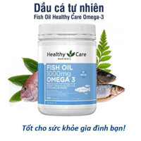 Viên uống Dầu cá Fish Oil Omega 3 1000mg Healthy Care 400 viên của Úc