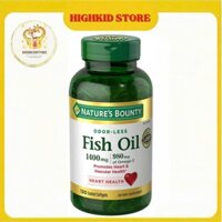 Viên uống dầu cá Fish Oil Nature Bounty 1400mg 130 viên