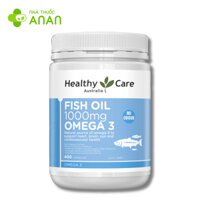 Viên uống dầu cá Healthy Care Fissh Oil 1000mg Omega-3 của Úc 400 viên