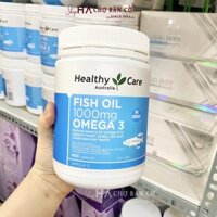 Viên Uống Dầu Cá HEALTHY CARE - Fish Oil 1000mg Omega 3 400 Capsules (3 Viên/Ngày)