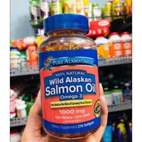 Viên Uống Dầu Cá Hồi Pure Alaska Omega 3 của Mỹ 210 viên