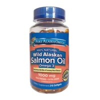 Viên Uống Dầu Cá Hồi Pure Alaska Omega 3 Wild Salmon Oil 1000mg 210 Viên