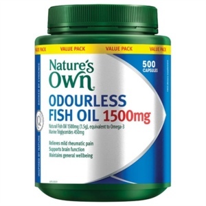 Viên uống dầu cá không mùi Nature’s Own Odourless Fish Oil 1000mg 500 viên