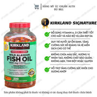 Viên uống dầu cá Kirkland Wild Alaskan Fish Oil 1400mg
