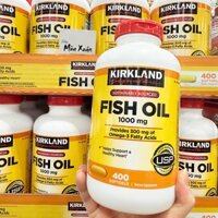 Viên uống dầu cá Kirkland Signature Fish Oil 1000 mg, 400 viên