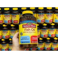 viên uống dầu cá nature made fish oil 1200mg omega3 cúa mỹ fish oil 300 viên