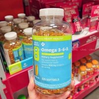 Viên Uống Dầu Cá Omega 3 6 9 Member's Mark Supports Heart Health - Tăng cường trí nhớ, bảo vệ tim mạch