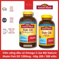 Viên uống dầu cá Omega-3 của Mỹ Nature Made Fish Oil 1000/1200mg