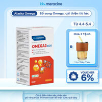 Viên uống dầu cá Omega 3 Kids dành cho trẻ em giúp hỗ trợ cải thiện thị lực và não bộ lọ 60 viên