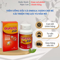 Viên uống dầu cá Omega 3 Kids dành cho trẻ em giúp hỗ trợ cải thiện thị lực và não bộ lọ 60 viên