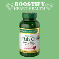 Viên uống dầu cá Omega 3 Nature’s Bounty 1400mg 130 viên Mỹ