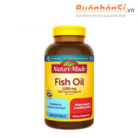 Viên Uống Dầu Cá Omega 3 Nature Made Fish Oil 1200mg