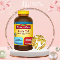 Viên uống Dầu cá Omega 3 Nature Made Fish oil 1200mg hộp 300 viên