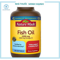 Viên uống Dầu cá Omega 3 Nature Made Fish oil 1200mg hộp 200 viên