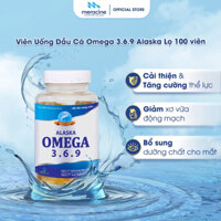 Viên Uống Dầu Cá Omega 369 Alaska Giúp Cải Thiện Thị Lực, Hỗ Trợ Giảm Nguy Cơ Xơ Vữa Động Mạch Lọ 100 Viên