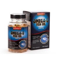 Viên uống dầu cá Pharmekal bổ sung Omega 3 100 Viên Omega 3 Fish Oil 1000mg