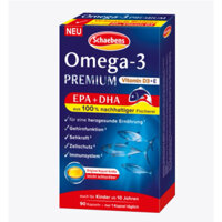 Viên uống dầu cá Schaebens Omega 3 Premium Vitamin E cho trẻ từ trên 10tuổi - Hộp 90Viên