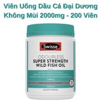 Viên uống dầu cá SWISSE Ultiboost Odourless Wild Fish Oil 1000mg (Hộp 200 viên)