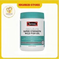Viên uống dầu cá Swisse Ultiboost Odourless High Strength Wild Fish Oil 2000mg 200 viên Úc