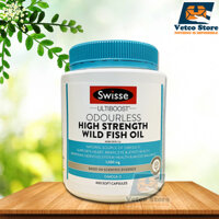 Viên uống dầu cá SWISSE ULTIBOOST ODOURLESS HIGH STRENGTH WILD FISH OIL 400 viên