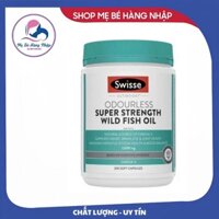 Viên uống dầu cá Swisse Ultiboost Odourless High Strength Wild Fish Oil 2000mg 200 viên Úc